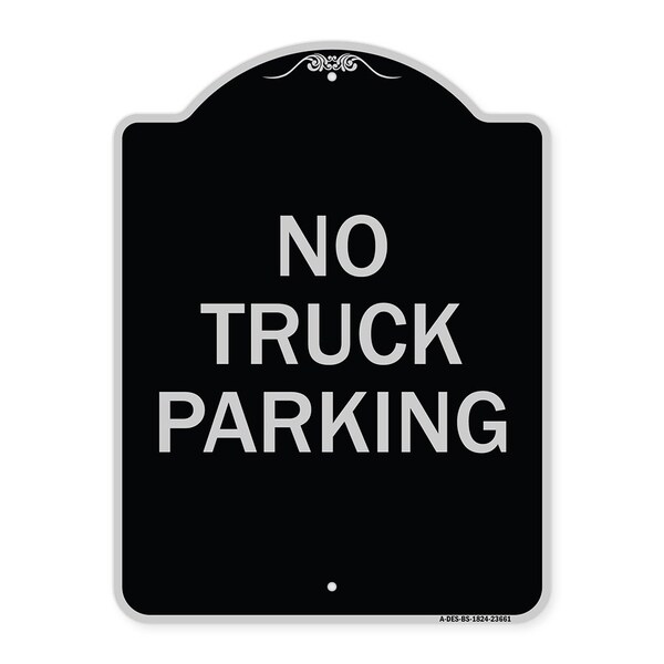 Signmission No Parking No Truck Parking Heavy-Gauge Aluminum Architectural Sign, 24" x 18", BS-1824-23661 A-DES-BS-1824-23661 - main